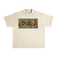 Sandshell texas sunflower cactus cowhide leopard licence plate Urban Heavy Tee - Artiststas