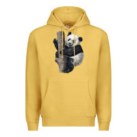 Antique Gold Giant Panda Premium Hoodie - LillyAllenDesigns
