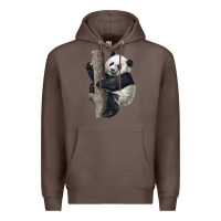 Coffee Giant Panda Premium Hoodie - LillyAllenDesigns