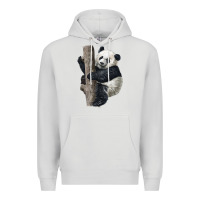 Dove Grey Giant Panda Premium Hoodie - LillyAllenDesigns