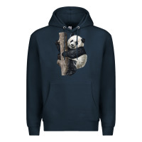 Navy Giant Panda Premium Hoodie - LillyAllenDesigns