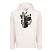 Pale Pink Giant Panda Premium Hoodie - LillyAllenDesigns