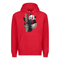 Red Giant Panda Premium Hoodie - LillyAllenDesigns