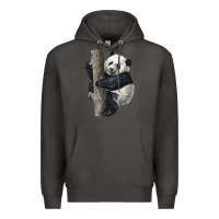 Smoke Giant Panda Premium Hoodie - LillyAllenDesigns