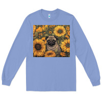 Colony Blue pug Long Sleeve Tee - Unal Design
