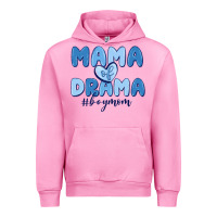 Fuchsia Pink mama of drama boy mom Urban Hoodie - MaliasSmallBusiness