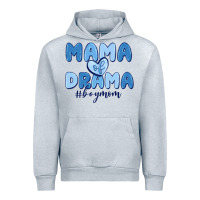 Heather Grey mama of drama boy mom Urban Hoodie - MaliasSmallBusiness