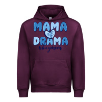 Mauve Wine mama of drama boy mom Urban Hoodie - MaliasSmallBusiness