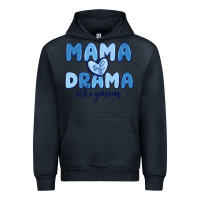 Navy mama of drama boy mom Urban Hoodie - MaliasSmallBusiness