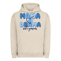 Pigment French Oak mama of drama boy mom Urban Hoodie - MaliasSmallBusiness
