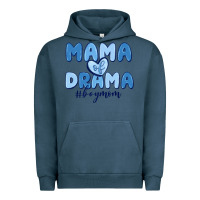Pigment Midnight Navy mama of drama boy mom Urban Hoodie - MaliasSmallBusiness
