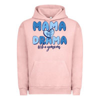 Pigment Salmon mama of drama boy mom Urban Hoodie - MaliasSmallBusiness