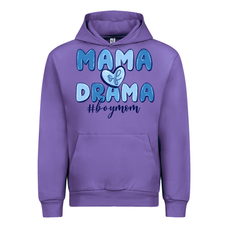 Mama Of Drama Boy Mom Urban Hoodie by MaliasSmallBusiness | Teevron