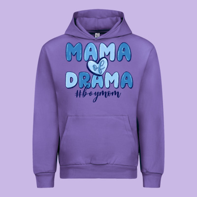 Mama Of Drama Boy Mom Urban Hoodie Designed By Maliassmallbusiness