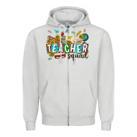 Dove Grey western teacher squad Zipper Hoodie - texasbilliewilder