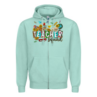 Seafoam western teacher squad Zipper Hoodie - texasbilliewilder