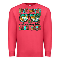 Cardinal boat waves sun rays aint nothing like lake days Premium Sweatshirt - AdoDesignShop