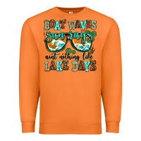 Carrot boat waves sun rays aint nothing like lake days Premium Sweatshirt - AdoDesignShop