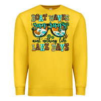 Lemon boat waves sun rays aint nothing like lake days Premium Sweatshirt - AdoDesignShop