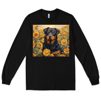 Black rotweiler Long Sleeve Tee - Unal Design