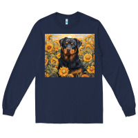 Navy rotweiler Long Sleeve Tee - Unal Design