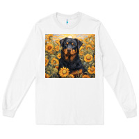 White rotweiler Long Sleeve Tee - Unal Design