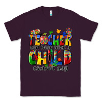 Plum teacher can hear what a child cannot say Classic Tee - Zillion Design Studio