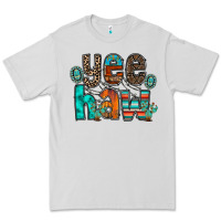Dove Grey yee haw Premium Tee - RacoonDesign