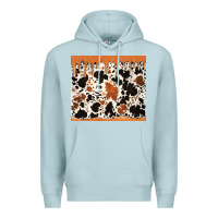 Blue Mist cowhide dripping glitter tumbler Premium Hoodie - Jasminsmagicworld