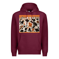 Burgundy cowhide dripping glitter tumbler Premium Hoodie - Jasminsmagicworld