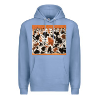 Colony Blue cowhide dripping glitter tumbler Premium Hoodie - Jasminsmagicworld