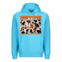 Ocean Blue cowhide dripping glitter tumbler Premium Hoodie - Jasminsmagicworld
