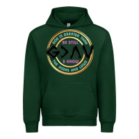 Forest Green be still and know Urban Hoodie - MaliasSmallBusiness