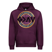 Mauve Wine be still and know Urban Hoodie - MaliasSmallBusiness