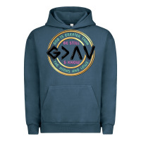 Pigment Midnight Navy be still and know Urban Hoodie - MaliasSmallBusiness