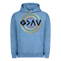Pigment Pebble Blue be still and know Urban Hoodie - MaliasSmallBusiness