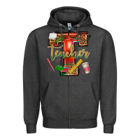 Charcoal Heather western teacher Zipper Hoodie - texasbilliewilder