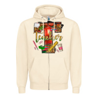 Sandshell western teacher Zipper Hoodie - texasbilliewilder