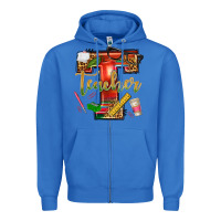 True Royal western teacher Zipper Hoodie - texasbilliewilder