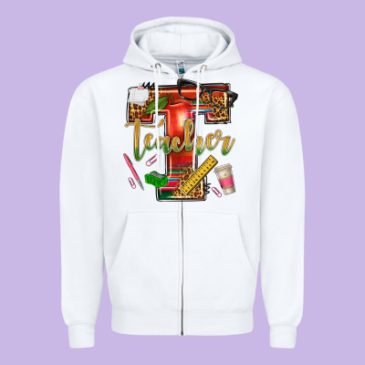 Zipper Hoodie western teacher