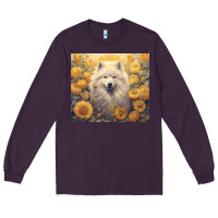 Plum samoyed Long Sleeve Tee - Unal Design