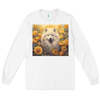 White samoyed Long Sleeve Tee - Unal Design