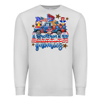 Dove Grey American truck gnomes Premium Sweatshirt - AdoDesignShop