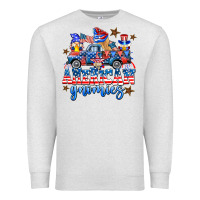 Oatmeal Heather American truck gnomes Premium Sweatshirt - AdoDesignShop