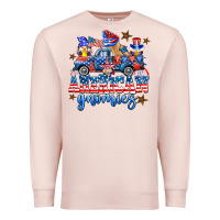 Pale Pink American truck gnomes Premium Sweatshirt - AdoDesignShop