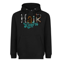 Black hair hustler Heavyweight Hoodie - SublimationCraftShop