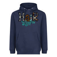 Navy hair hustler Heavyweight Hoodie - SublimationCraftShop