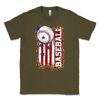 Army Green baseball american flag Classic Tee - texasbilliewilder