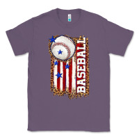 Lavender baseball american flag Classic Tee - texasbilliewilder