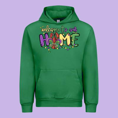 Welcome To Our Home Urban Hoodie Designed By Maliassmallbusiness